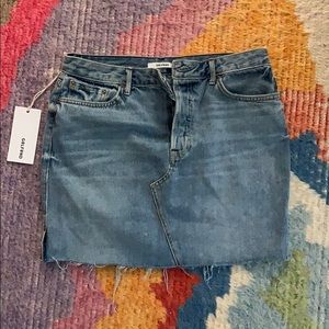 GRLFRND Denim Skirt SZ 29 with tags!